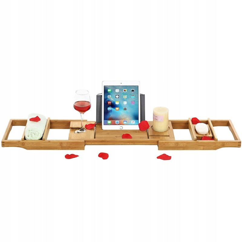 Bambusowa półka do wanny